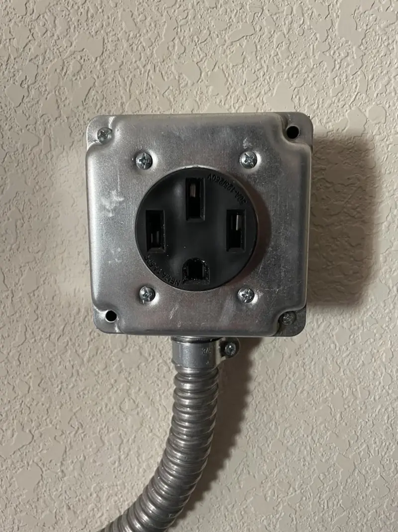 NEMA 14-50 outlet installed for Electrical Panel Upgrade in Amity